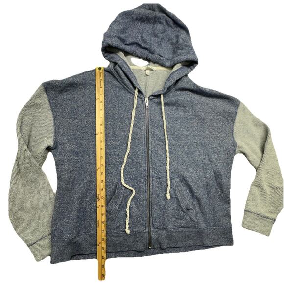 Victoria's Secret X Large Zip Up Terrycloth VS Hooded Sweatshirt Blue 2014 HTF - Picture 3 of 9